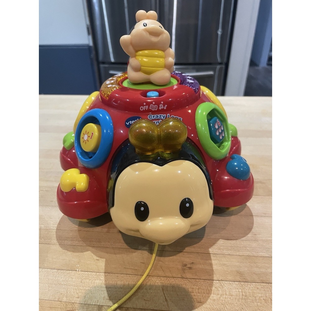 Vtech Crazy Legs Learning Bugs Ladybug Interactive Pull Toy Musical Singing
